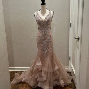 Prom Dress with Bustle